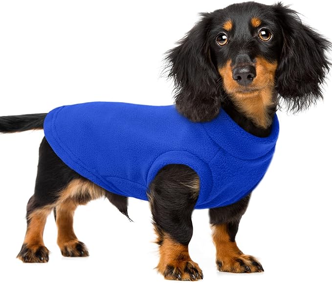 PUMYPOREITY Fleece Sphynx Cat Clothes, Warm Thick Cat Sweater, Soft Winter Coat for Hairless Cats, Cold Weather Pet Sweater for Dogs and Cats, Dark Blue, 2XL