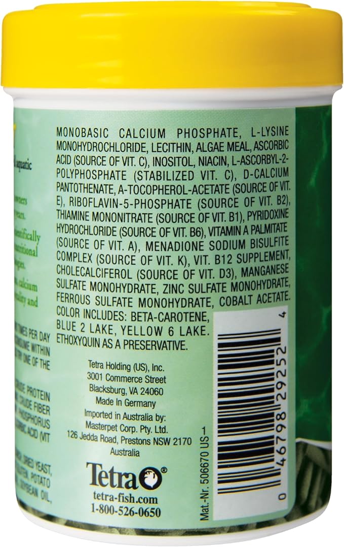 Tetra ReptoMin Floating Food Sticks, Food for Aquatic Turtles, Newts and Frogs, 1.94 oz