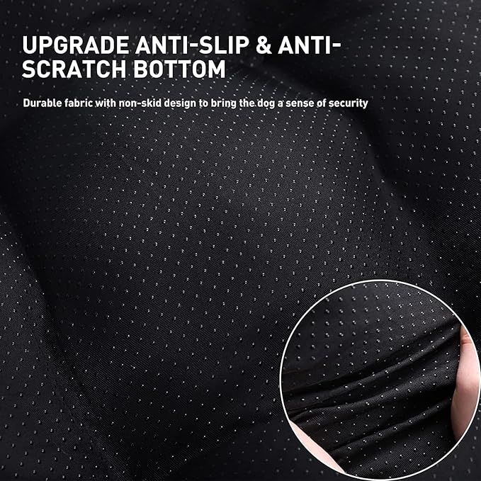 KSIIA Washable Dog Bed Deluxe Plush Dog Crate Beds Comfy Kennel Pad Anti-Slip Pet Sleeping Mat for Large, Jumbo, Medium, Small Dogs Breeds, 23" x 18", Dark Grey