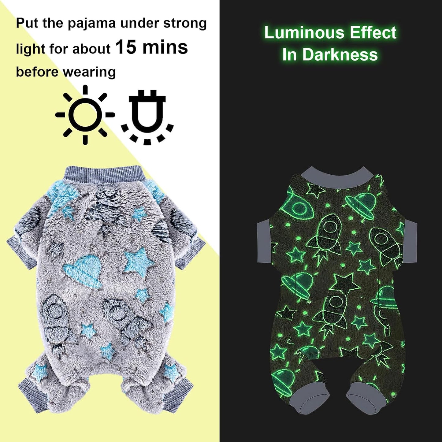 Fleece Dog Pajamas for Small Dogs Boy Warm Winter Dog Clothes Pjs Cute Extra Small Dogs Sweaters 4 Legs Puppy Jumpsuit Soft Puppy Onesies Pet Apparel Outfits for Chihuahua Yorkie Cat, Grey, XS