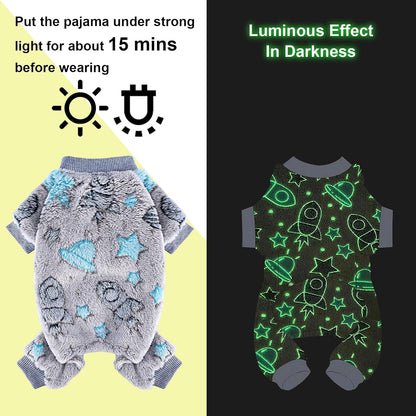 Fleece Dog Pajamas for Small Dogs Boy Warm Winter Dog Clothes Pjs Cute Extra Small Dogs Sweaters 4 Legs Puppy Jumpsuit Soft Puppy Onesies Pet Apparel Outfits for Chihuahua Yorkie Cat, Grey, XS