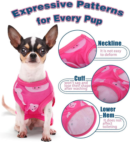 Adorable Pink Pig Dog Shirt: Lightweight Polyester Cartoon Puppy Vest, Small Medium & Large Dog T-Shirt, Summer Pet Clothes, Cute Dog Apparel, Breathable Dog Tank Top XL