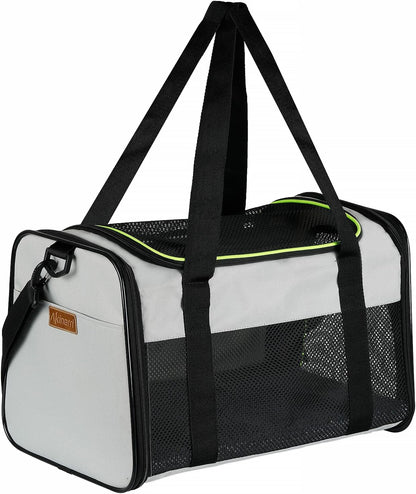 Cat Carrier - Portable Foldable Dog Pet Carrier, Soft-Sided Pet Bag up to 15 Lbs, Airline Approved Travel Puppy Carrier
