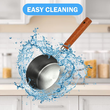 4 Pcs Dog Food Scoop Measuring-Cup, 1 Cup, 1/2 Cup, 1/3 Cup, 1/4 Cup, Stainless Steel Pet Food Scoops, Cat Food Measuring Cup