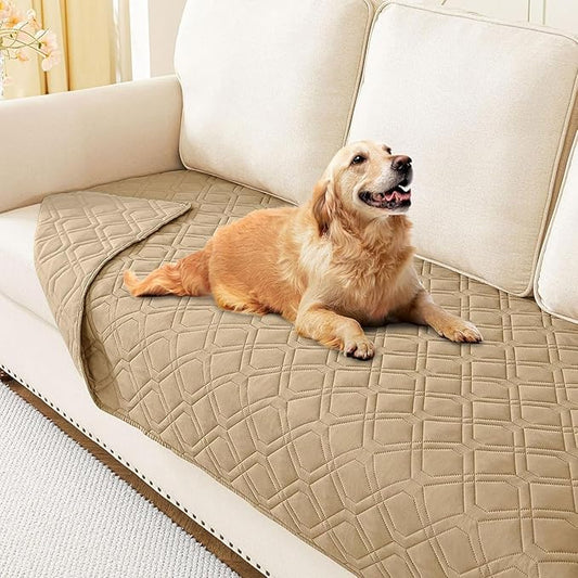 hyha Waterproof Dog Bed Blanket, Soft Pet Blankets, Waterproof Couch Cover for Dogs, Reversible Sofa Covers Washable for Furniture (30x70 Inch, Camel/Camel)