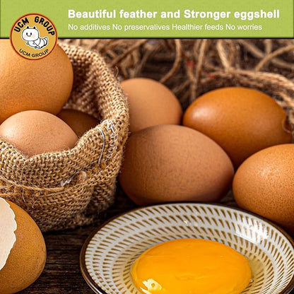 UCM Group 20LB Dried Black Soldier Fly Larvae for Chickens, Poultry, Wild Birds,100% Natural Non-GMO, No Additives, Treat, More Calcium Chickens Treats Than Mealworms, 4 Packs