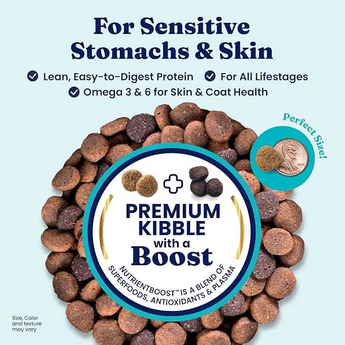 Solid Gold Dry Dog Food for Sensitive Stomachs - Grain Free & Gluten Free w/Venison, Pumpkin & Probiotics for Gut Health & Digestion - Sensitive Stomach Dog Food for All Ages - Nutrientboost –3.75LB