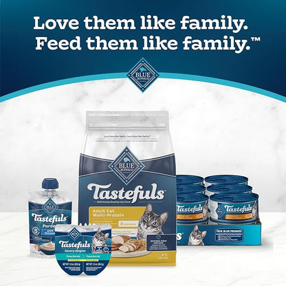 Blue Buffalo Tastefuls Adult Cat Dry Food, Multi-Protein Chicken & Turkey Recipe, 7-lb. Bag