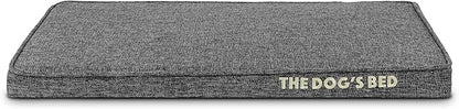 The Dog’s Bed Orthopedic Memory Foam Dog Bed, Small Grey Poly-Linen Pain Relief for Arthritis, Hip & Elbow Dysplasia, Post Surgery, Supportive, Calming, Waterproof Washable Covers