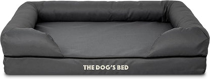 The Dog’s Bed Medium Oxford Grey, Memory Foam, Pain Relief: Arthritis, Hip & Elbow Dysplasia, Post Surgery, Lameness, Supportive, Calming, Waterproof Washable Cover