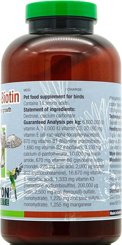 Nekton Biotin 700gm/1.54Lb Fruit for Bird Feathering