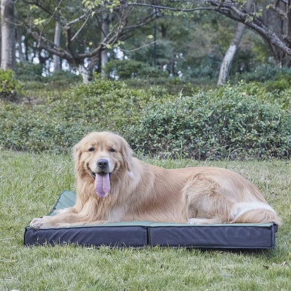 Outdoor Dog Bed for Large Dogs, Waterproof & Washable, Foldable & Orthopedic, 41" All-Weather