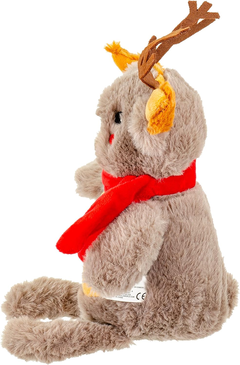 Giftable World Holiday Plush Pet Toy Fun for Christmas Designs with Squeaker Dog Chew Toy (9" Holiday Bear)