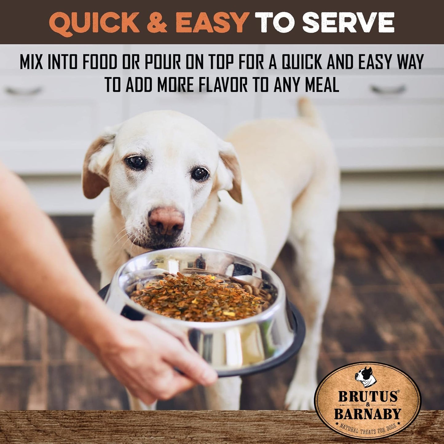 BRUTUS & BARNABY Dog Food Toppers for Picky Eaters - Natural, Sweet Potato Kibble Toppers, Packed with Nutrient Dogs Love