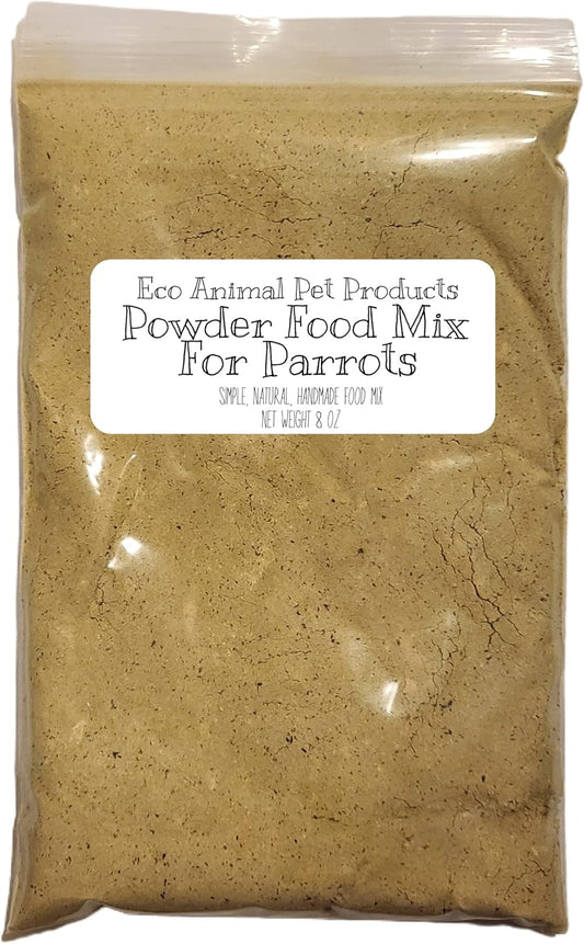 Parrot Emergency Powdered Meal Mix - Liquid Food Supplement for Sick, Injured, Elderly Parrots (7 Oz.)