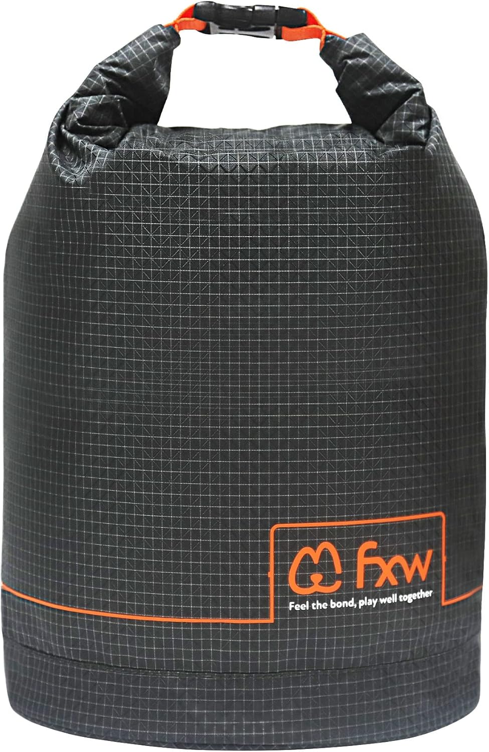 FXW Dog Food Travel Bag，Large Capacity for Travel Kibble Storage Perfect for RV Road Trips, Camping, Longterm Dog Boarding Gear Accessories Gray, 85 Cups