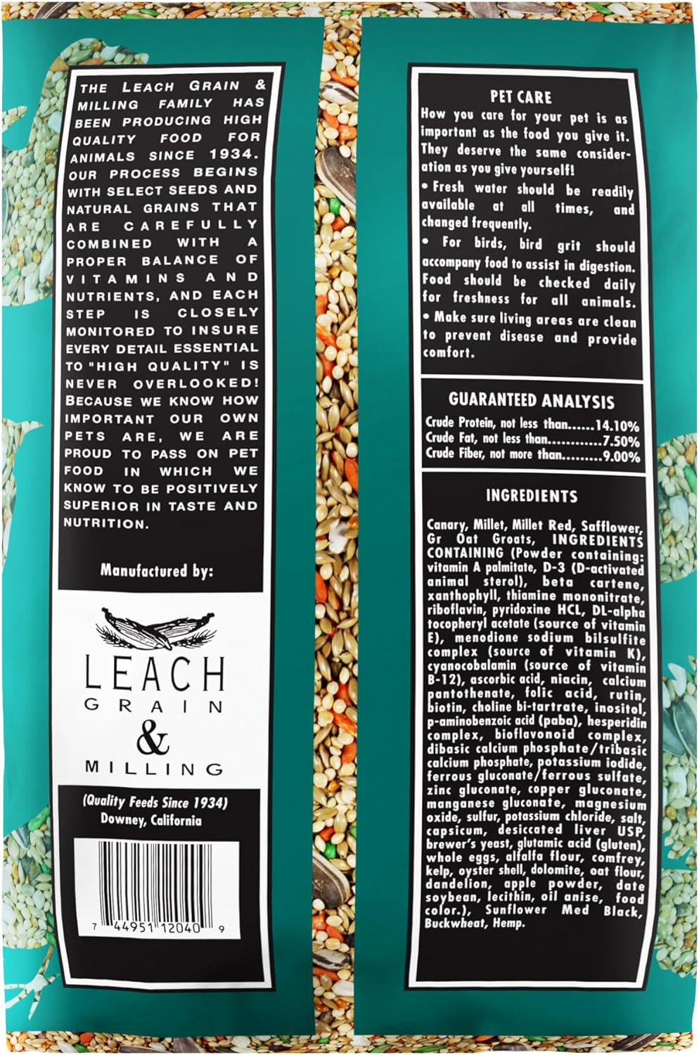 Cockatiel Plus 5 Lbs, Cockatiel Bird Seed, Nutrient-Rich Mixed Birdseeds, Bird Food for Cockatiels, Natural Mixed Seeds for Other Small Parrot, Support Daily Growth Energy and Healthy Balanced Diet