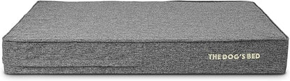 The Dog’s Bed Orthopedic Memory Foam Dog Bed, XL Grey Linen, Pain Relief for Arthritis, Hip & Elbow Dysplasia, Post Surgery, Lameness, Calming, Waterproof Washable Covers
