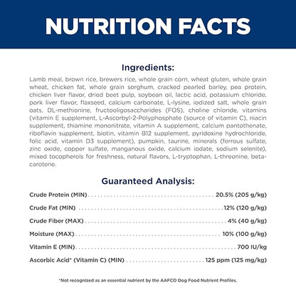 Hill's Science Diet Small & Mini, Adult 1-6, Small & Mini Breeds Premium Nutrition, Dry Dog Food, Lamb & Brown Rice, 4.5 lb Bag