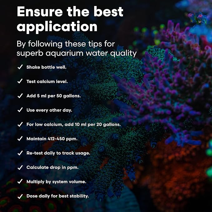 Brightwell Aquatics Calcion Concentrated Ionic Calcium Supplement for Reef & Saltwater Aquariums Supports Coral Growth Aragonite Formation No Phosphate, 250 ml