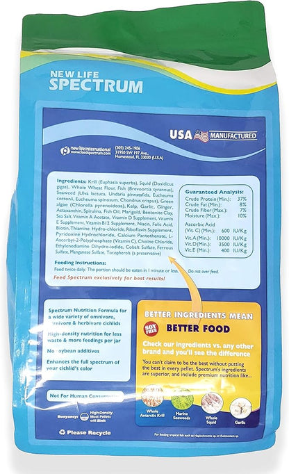 New Life Spectrum Naturox Cichlid Formula for Freshwater Fish Bag 2200g