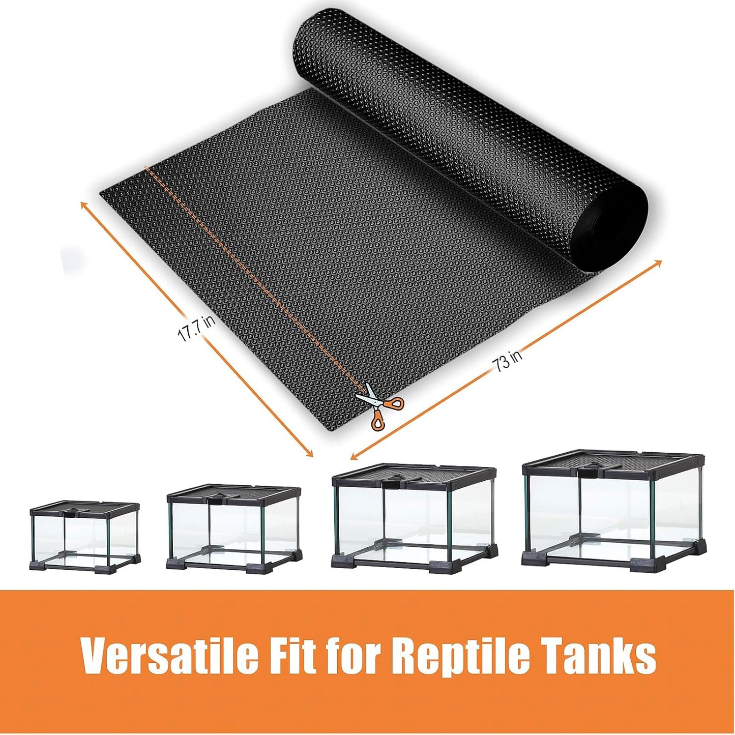 Bearded Dragon Tank Accessories, Reptile Terrarium Liner, Bearded Dragon Substrate Bedding for 40 Gallon 50 Gallon 75 Gallon Reptile Tank