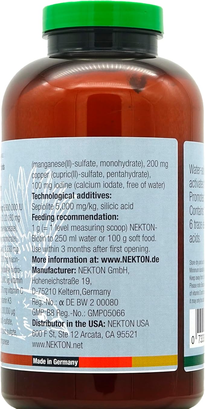 Nekton Biotin 700gm/1.54Lb Fruit for Bird Feathering