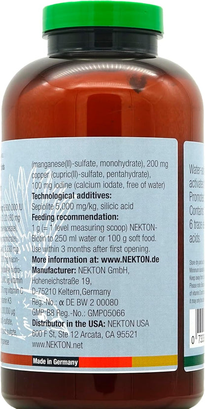 Nekton Biotin 700gm/1.54Lb Fruit for Bird Feathering