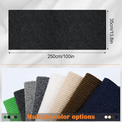 Cat Scratch Furniture Protector - 100" x 13.8" Trimmable Self-Adhesive Cats Claws Scratch Pads, DIY Cat Climbing Couch Protector for Scratch Post Cat Tree Replacement Indoor (Black)