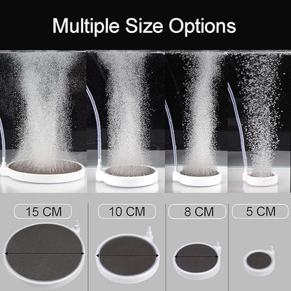 Fish Tank Air Stone, 2 Inch Nano Ultra-High Dissolved Oxygen Diffuser Bubbler, Make Super Tiny Bubbles for 2-30 Gall0n Hydroponics and Aquarium Fish Tank