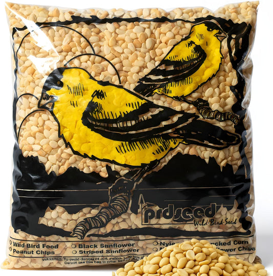 Fresh Shelled Peanuts for Birds & Squirrels - Raw Wildlife Peanuts, No Mess Bird Seed, No Waste Bird Seed for Wild Birds & Backyard Squirrels (10lbs)