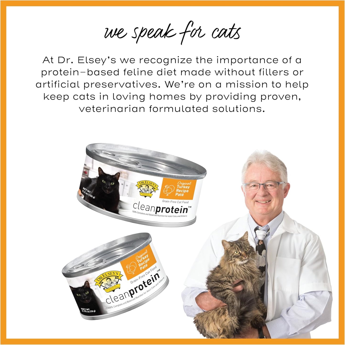 Dr. Elsey's cleanprotein Original Turkey Recipe Wet Cat Food, 2.75 oz Can (Pack of 24)