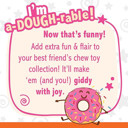 Nylabone Donut Power Chew Toy for Dogs, Dog Toys for Aggressive Chewers, Bacon Glazed Flavor, Medium Dogs - Up to 35 lbs, 1 Count