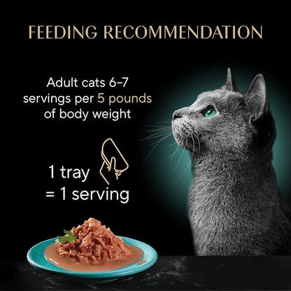 Sheba Gravy Indulgence Adult Wet Cat Food Salmon Entree in Extra Gravy, 2.6 oz. Twin-Pack Trays (24 Count, 48 Servings)