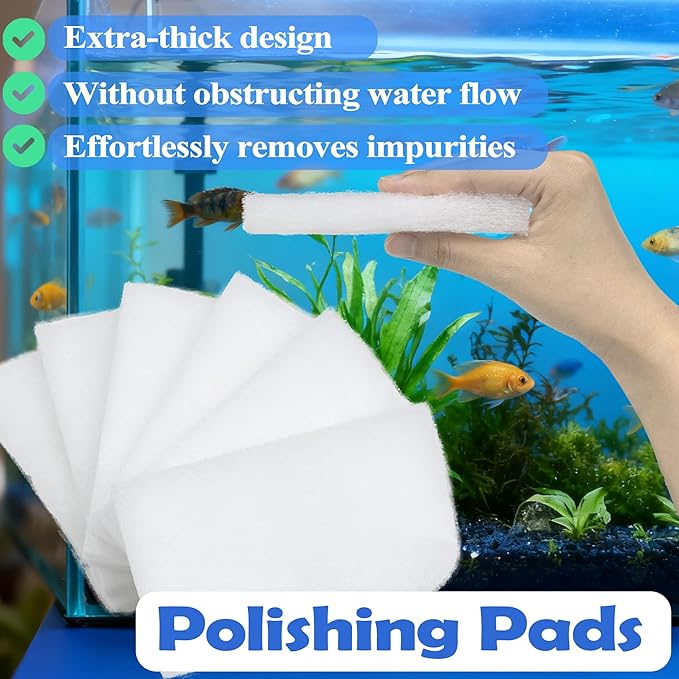 NewKe 52 Pack Filter Media Kit for Fluval 406/407 Canister Filters, Replacement Bio Foam, Nitrite/Phosphate/Ammonia Remover, Carbon, Ceramic Rings