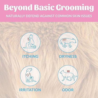 SKOUT'S HONOR Probiotic Deodorizer Spray for Pets- Hydrating Daily-Use with Avocado Oil & Omega-3s, Microbiome Friendly Certiified, Paraben & Sulfate-Free, 97% Natural, 8oz, Happy Puppy