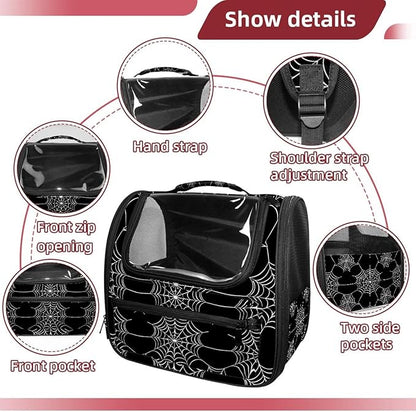 Spider Web 1 (2) Pet Carrier Airline Approved Pet Carrier Bag Dog Carrier for Small Medium Cats Dogs Puppies Kitten
