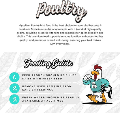 Mycelium Premium Corn – Organic, Non-GMO, High Nutritional Value Poultry Food for Chickens, Ducks & Turkeys, Sourced from Local USA Farms, Sustainable Farming, 5 lbs