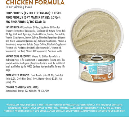 Weruva Wx Phos Focused Natural Wet Cat Food, Our Lowest Phosphorus Formulas