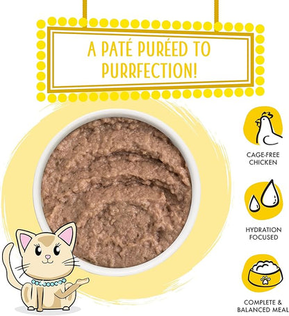 Weruva Classic Cat Paté, Press Your Dinner with Chicken, 3oz Can (Pack of 12)