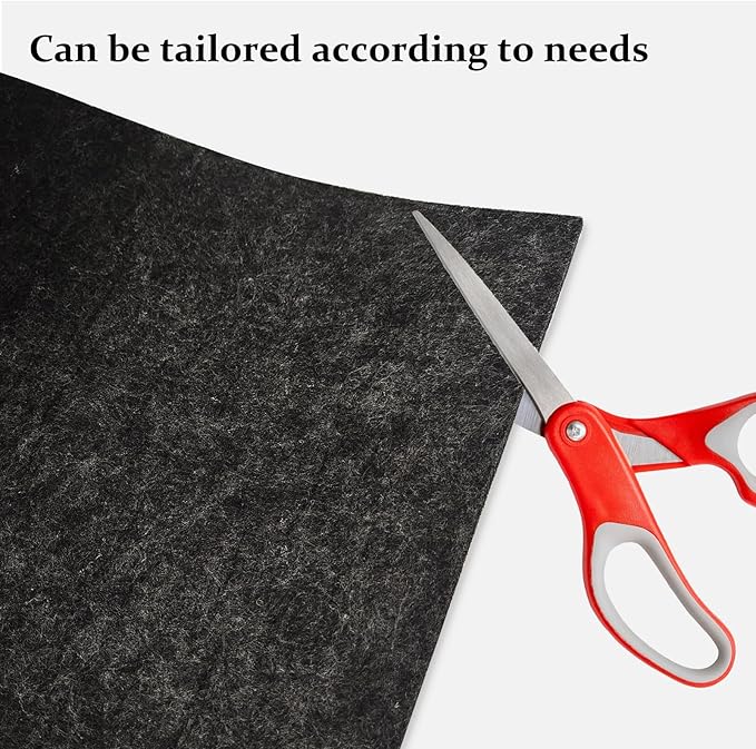 Large Bird Cage Mat, Under Pet Cage Mat for Bird Cages, Reptile Aquariums, Dog Kennels, Absorbent/Waterproof Felt Mat with Non-Slip Backing for Hard Floors and Surfaces (36x48 Inch)