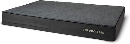 The Dog’s Bed Orthopedic Memory Foam Dog Bed, XXL Grey Plush, Pain Relief for Arthritis, Hip & Elbow Dysplasia, Post Surgery, Lameness, Supportive, Calming, Waterproof Washable Cover