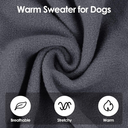 SUNFURA Hair Sticky Cat Clothes, Cat Sweater for Cats Only, 4-Legged Fleece Sweaters Kitten Pajamas Reduce Shedding Fur, Warm Pullover Shirts for Cats, Blue S