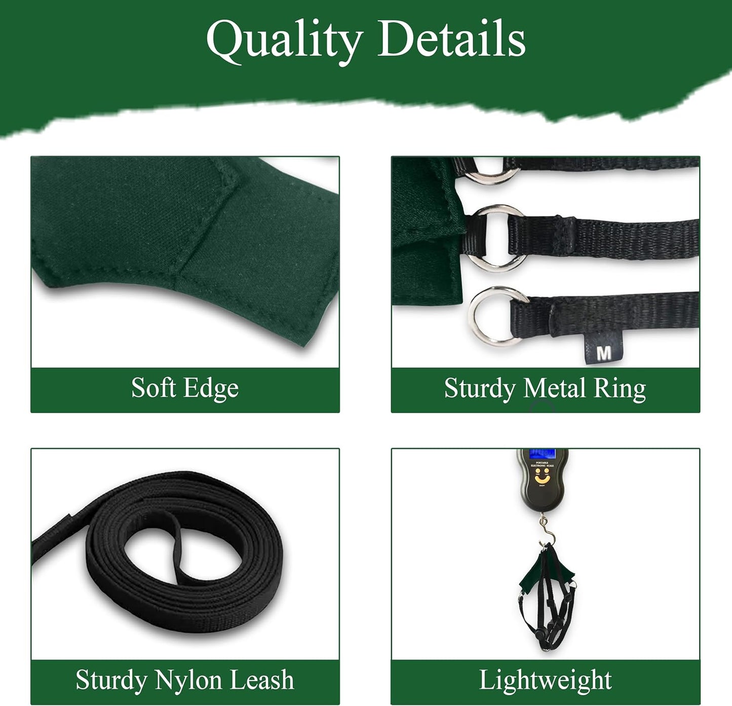 A1HC Escape Proof Cat Harness and Leash - Soft Adjustable Vest, Comfortable Mesh and Long Strips with Air Tag Pocket, Easy Control, Safe Walking Harness for Cats & Kittens - Dark Green (Large)