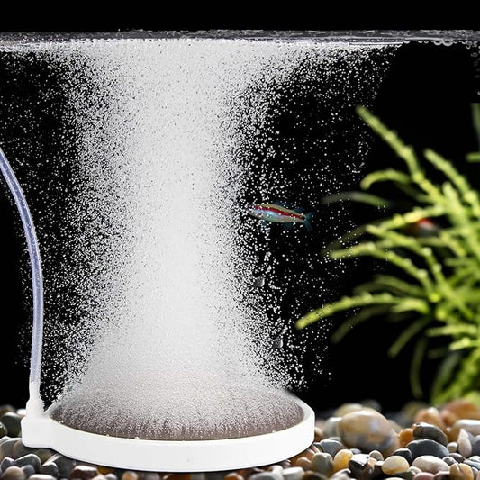 Air Stone for Fish Tank, 6 Inch Silent Bubble Stone Super-High Dissolved Oxygen Diffuser for 100-150 Gal Aquarium Fish Tank and Hydroponic