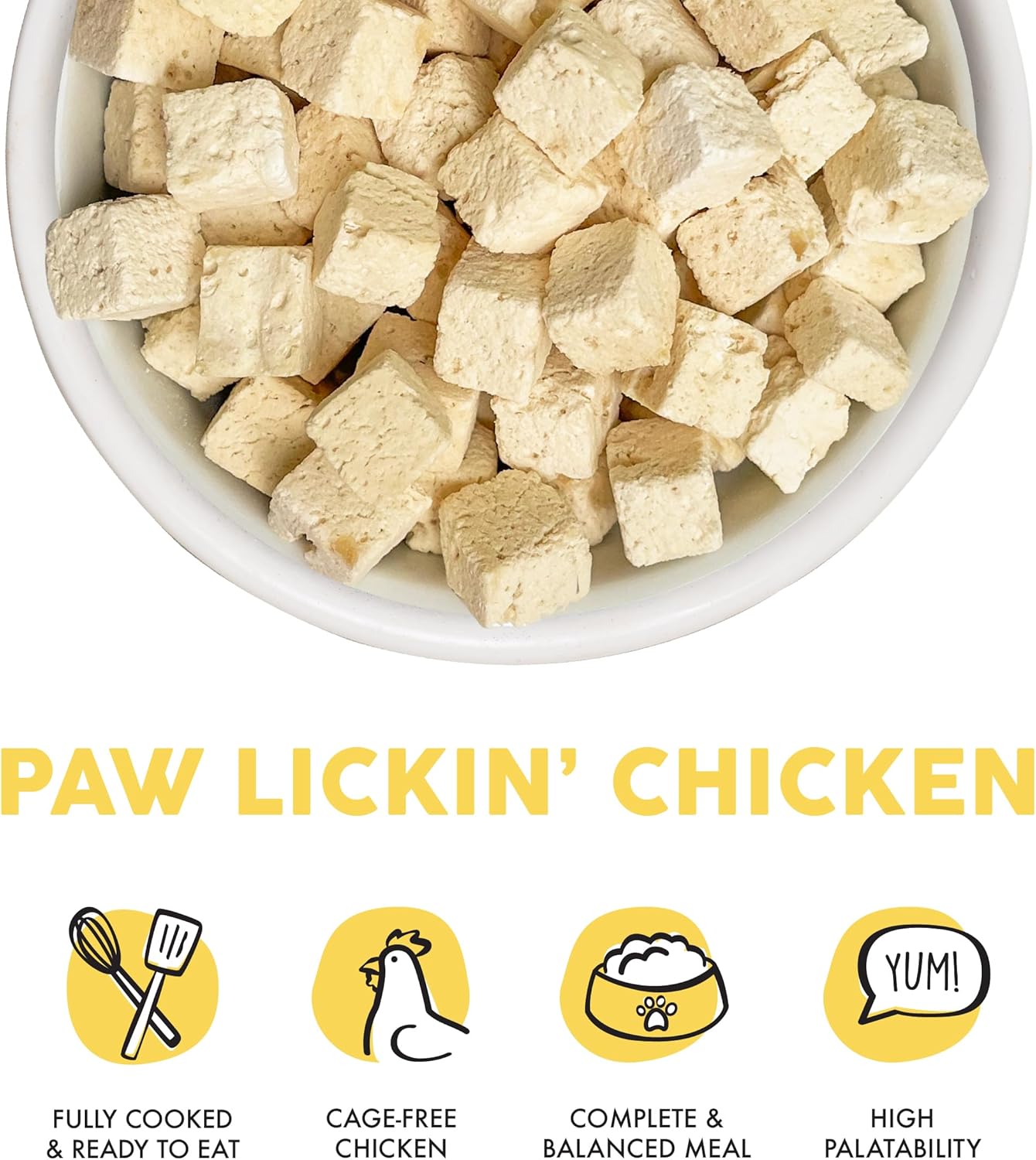 Weruva Cat Freeze Dried, Paw Lickin' Chicken with Chicken Breast, 1oz Bag
