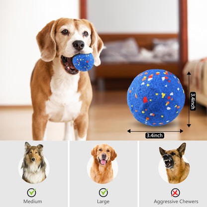 Interactive Dog Ball - Large E-TPU Automatic Vibrating Toy for Medium/Large Dogs, Motion-Activated Active Rolling Balls, Indoor/Outdoor Chew Proof Toy to Relieve Boredom & Anxiety(Orange,Large)
