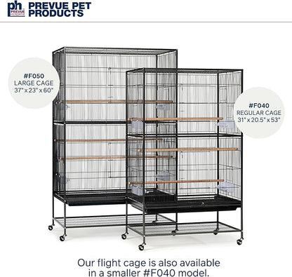Prevue Hendryx F050 Pet Products Wrought Iron Flight Cage, X-Large, Hammertone Black
