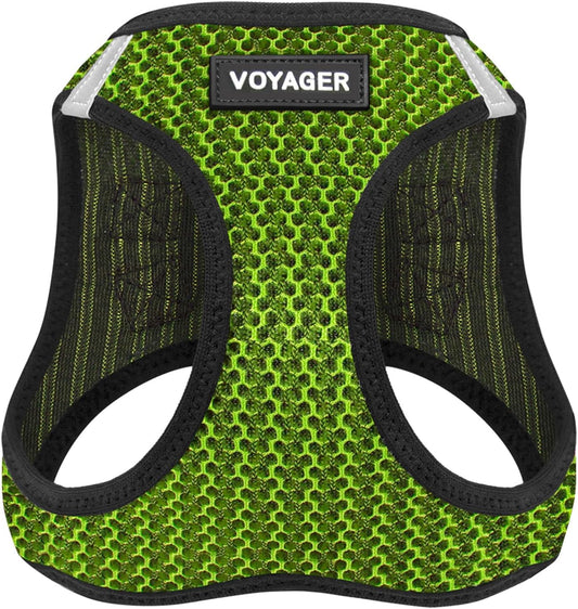 Best Pet Supplies Voyager Step-in Air Harness - All Weather Mesh, Reflective, No Pull Harness for Dogs, Cats - Secure with Hook & Loop Fastener, Buckle, Double D-Rings - Tone, M