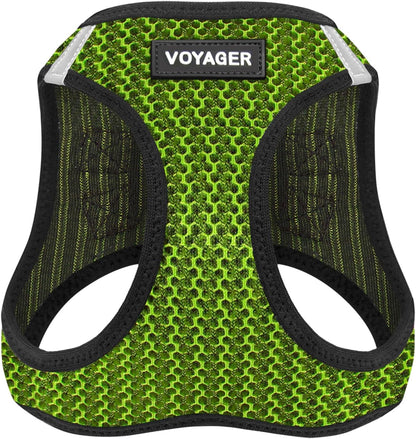 Best Pet Supplies Voyager Step-in Air Harness - All Weather Mesh, Reflective, No Pull Harness for Dogs, Cats - Secure with Hook & Loop Fastener, Buckle, Double D-Rings - Tone, L